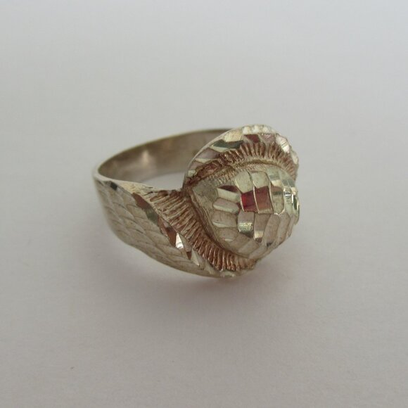 925 Sterling Silver Modernist Ring Size 6.25 Marked - Picture 2 of 9